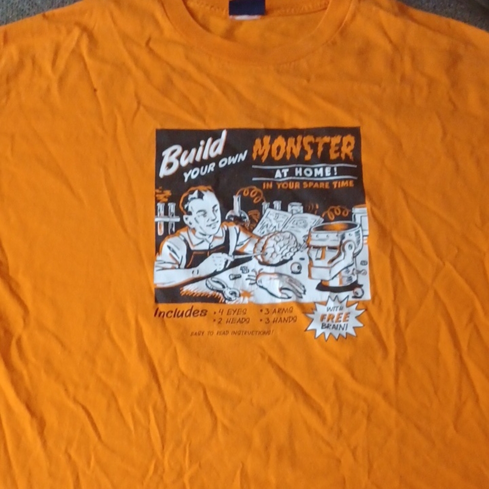 Orange Graphic Tee - Build Your Own Monster
